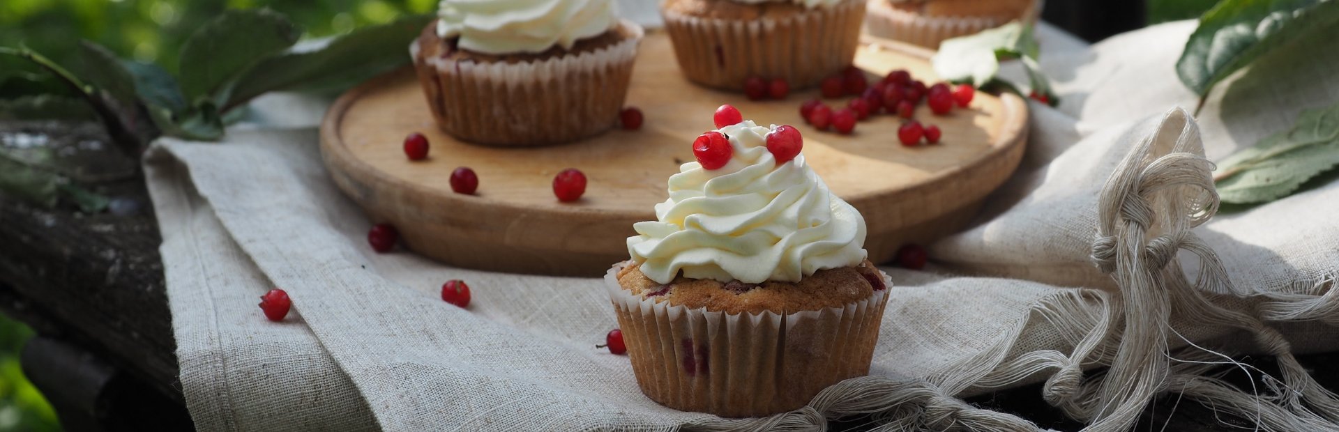 Buchweizen Preiselbeer Cupcakes