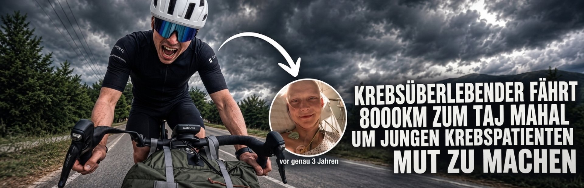 John Miller auf Fahrrad